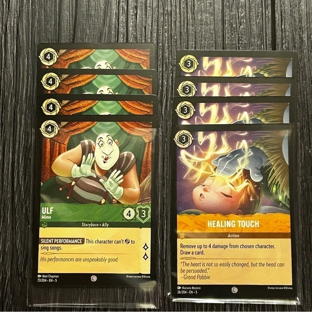 Disney Lorcana Collectible Play Set Lot of 5